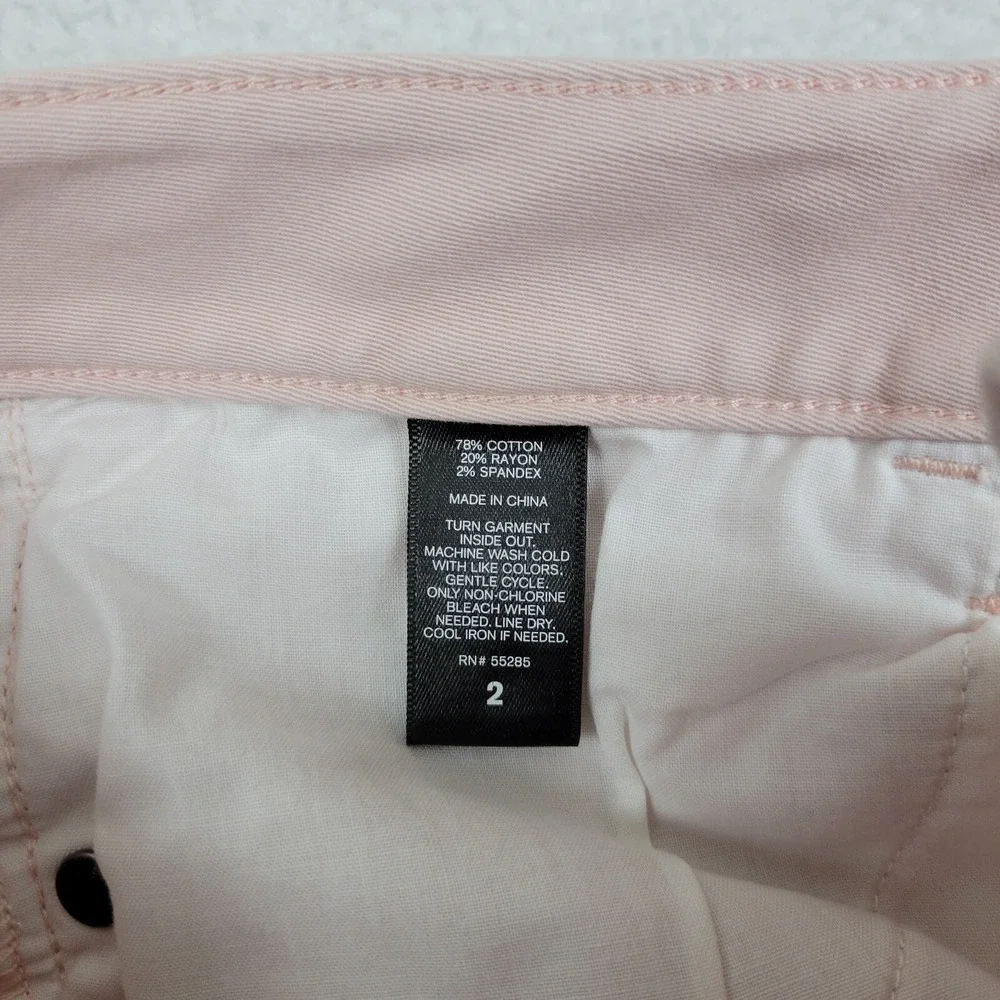Express Jeans Stretch Cutoff Shorts Womens 2 Pink Cotton‎ Blend Summer Casual